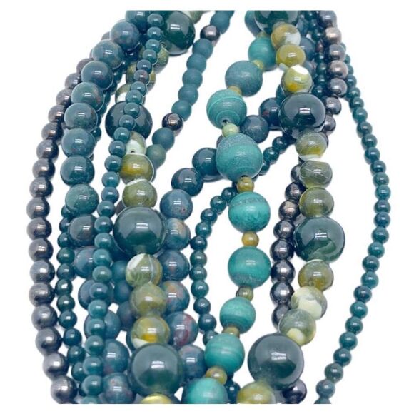 STEPHEN DWECK OOAK Luxury Y2K Jadeite Hematite Jade Designer Bracelet Signed - Picture 3 of 12